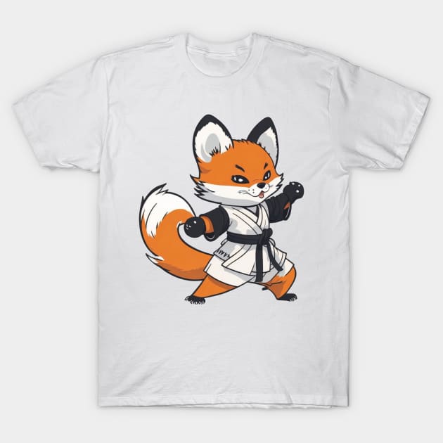 kung fu fox T-Shirt by Majkel&Majkel